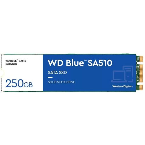Western Digital vgradni SSD disk 250GB BLUE SA510 M.2 SATA3 S250G3B0B Slike