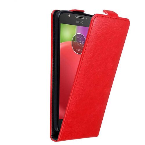 Cadorabo Ohi&scaron;je, združljivo z Motorola MOTO E4 v rdeče jabolko - Za&scaron;čitni ovitek v obliki flipa z magnetnim zapiranjem, (20564911) Cene