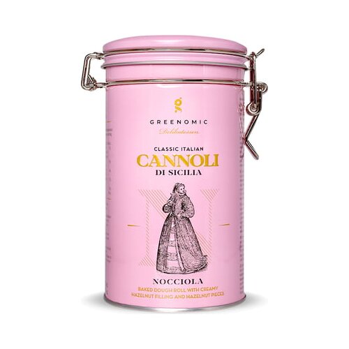 Greenomic Cannoli di Sicilia - v kovinski &amp;scaron;katli - Nocciola Slike