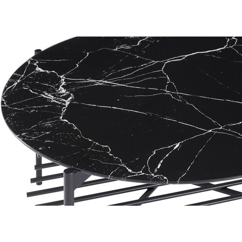 Livetastic Klubska Miza Marble, Črna, &amp;Oslash; 84cm Slike