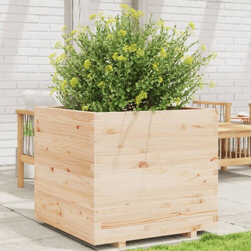 VidaXL Vrtna sadilica 80 x 80 x 72 cm od masivne borovine Slike