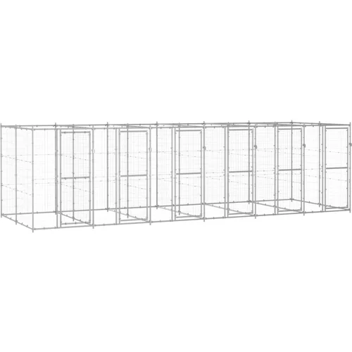  vanjski kavez za pse od pocinčanog čelika 14,52 m²