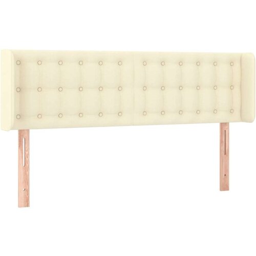  Uzglavlje s u&amp;scaron;ima krem 147x16x78/88 cm od od umjetne kože Slike