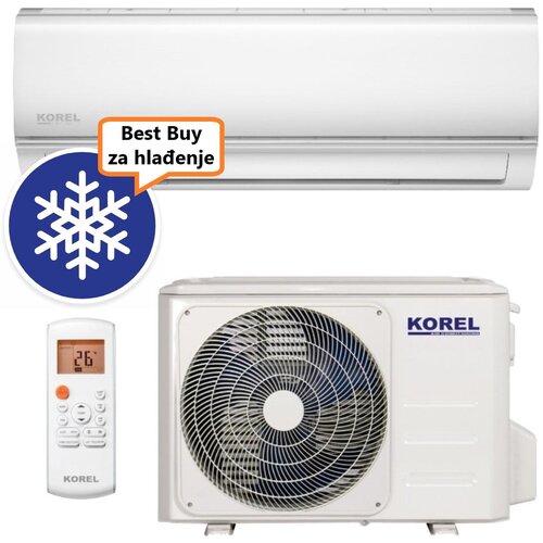 Korel KLIMA UREĐAJ 2,6kW KOR32-09HFN8-IX/KOR32-09HFN8-OX - NEXO, za prostor do 25m2, A++ energetska klasa, Wi-Fi, R32 Cijene