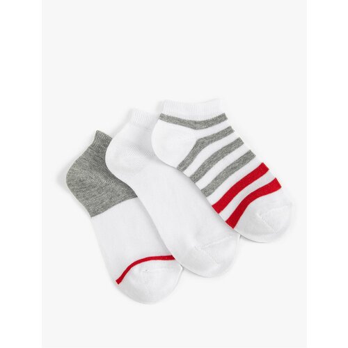 Koton 3-Pack Multi Color Striped Cotton Blend Socks Set Slike