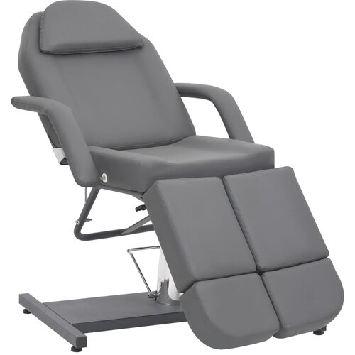 vidaXL Kozmetični stol umetno usnje siv 180x62x78 cm Cene