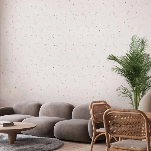  Tapeta - Star Map - Delicate Constellations in Warm Shades. 50x1000 Standard Cene