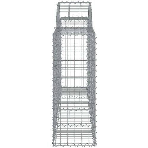  Lučne gabionske ko&amp;scaron;are 11 kom 200x30x80/100cm pocinčano željezo Slike
