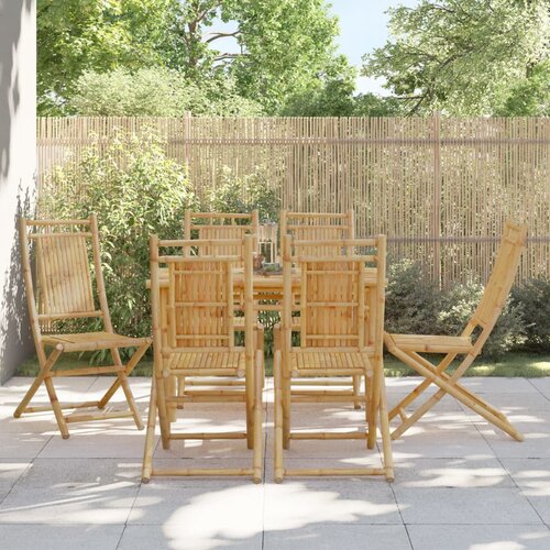 vidaXL Sklopive vrtne stolice 6 kom 46 x 66 x 99 cm od bambusa Cijene