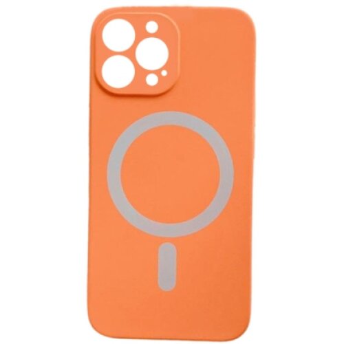 Silikonska futrola magsafe color iphone 15 pro narandžasta Slike