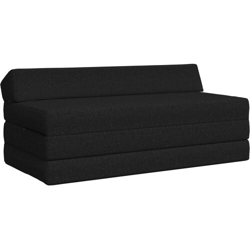 SOFA na razvlačenje Crna 120 x 60 x 49 cm Tkanina Cijene