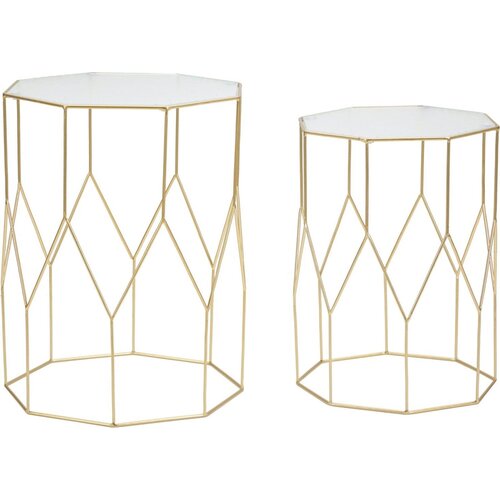 Mauro Ferretti New Glass 2-delni set stranskih mizic - 1 set Cene