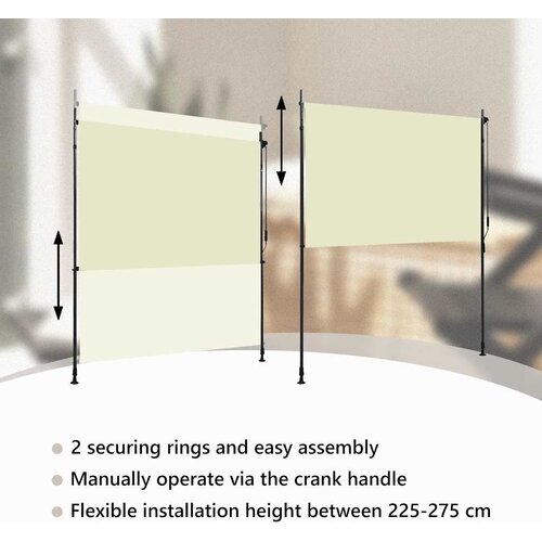  Vanjska roleta 200 x 270 cm krem Slike