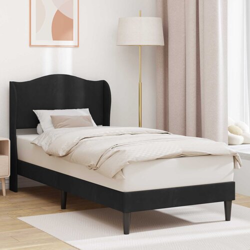  Krevetna konstrukcija s uzglavljem Crna 100 x 200 cm Bar&scaron;un Cijene