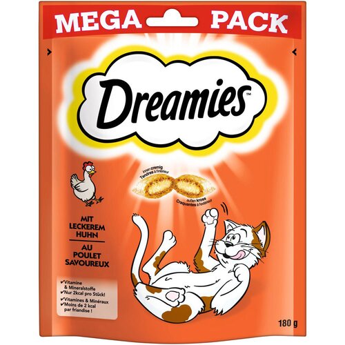 Dreamies v mega pakiranju 180 g - Varčno pakiranje: pi&amp;scaron;čanec (3 x 180 g) Slike