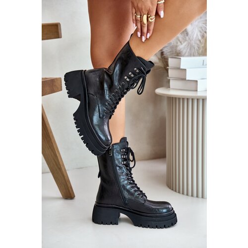 GOE Leather Women's Warm Lined Work Boots Cijene