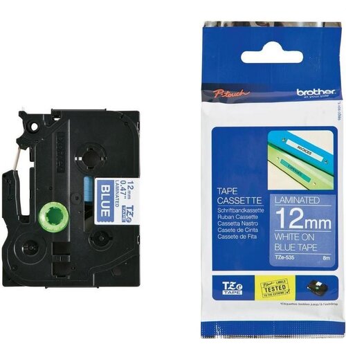  Trak p-touch tze-535 moder/bel 12mm BROTHER Cene