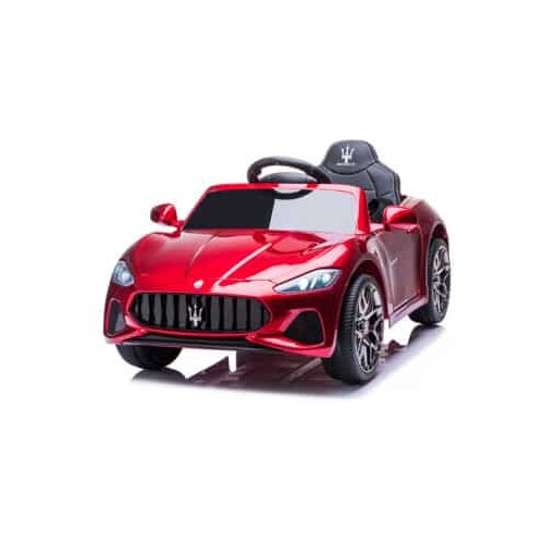  Dečiji auto Maserati Gran Cabrio sa kožnim sedištem i mekim gumama - crveni Cene