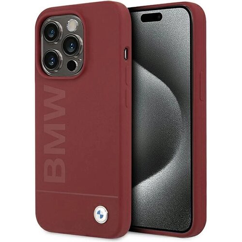 BMW SILIKONSKI OVITEK BIG LOGO ZA MAGSAFE ZA IPHONE 15 PRO - RDEČ, (21897712) Cene