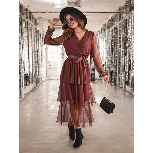 Resti Women's long dress with ruffles Cene