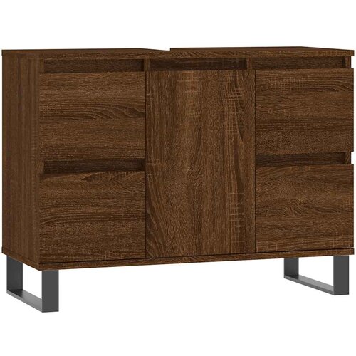 Maison Chic Kopalni&amp;scaron;ka omarica - Kopalni&amp;scaron;ki kabinet rjavi hrast 80x33x60 cm inženirski les, (21794996) Slike
