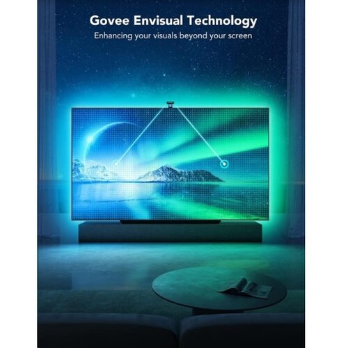 GOVEE DreamView T2 DUAL TV 55-65&amp;quot; SMART LED pozadinsko osvetljenje RGBIC Wi-Fi + daljinski upravljač Slike