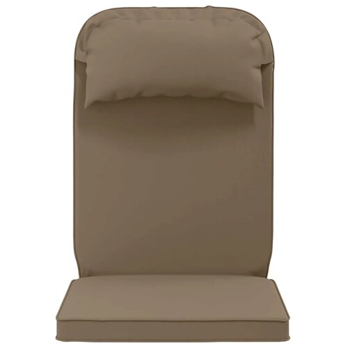  Jastuk za sunčanje 100% poliester Sivosmeđa 55 x 124 x 5 cm - Sivosmeđa Melange Slike