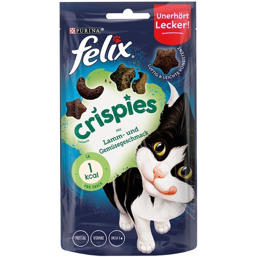 3 + 1 gratis! Felix prigrizki za mačke - Crispies: jagnjetina & zelenjava (4 x 45 g) Cijene