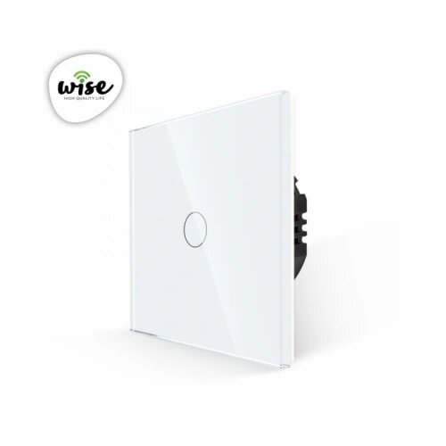 Wise wifi pametni prekidač, 1 taster - stakleni panel beli Cene