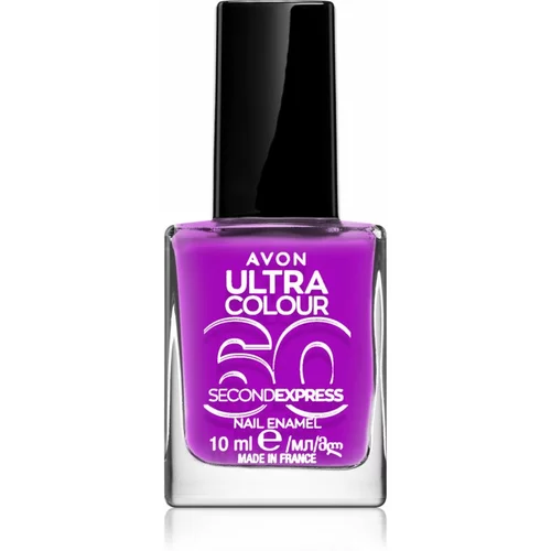 Avon Ultra Colour 60 Second Express brzosušeći lak za nokte nijansa Ultraviolet 10 ml