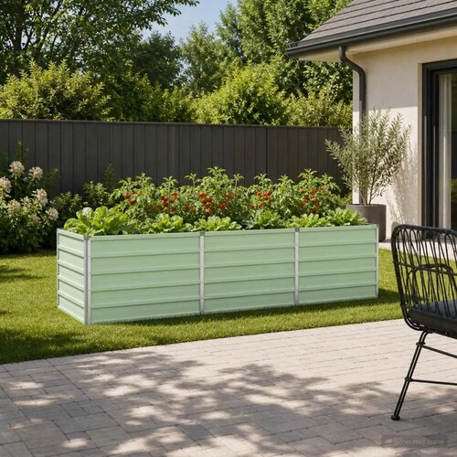  Povi&scaron;eni vrtni krevet Pastelno zelena 240 x 80 x 55 cm - 240 x 80 x 55 cm Pastelno zelena Cijene