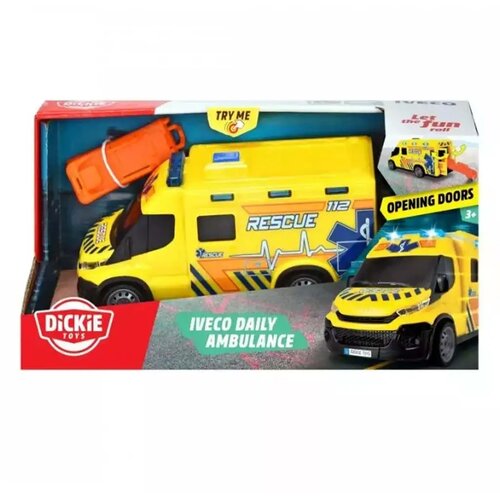 Simba Toys SOS re&scaron;evalno vozilo Iveco z zvokom in lučjo, 18 cm &ndash; Dickie Toys Cene