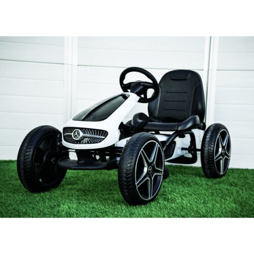 Formula autić na pedale Mercedes Benz sa mekim gumama TS-023 - Beli Slike