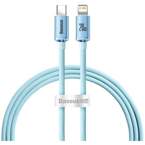 Baseus usb kabal  crystal shine usb-c na lightning 1,2m 20W svetlo plavi Cene