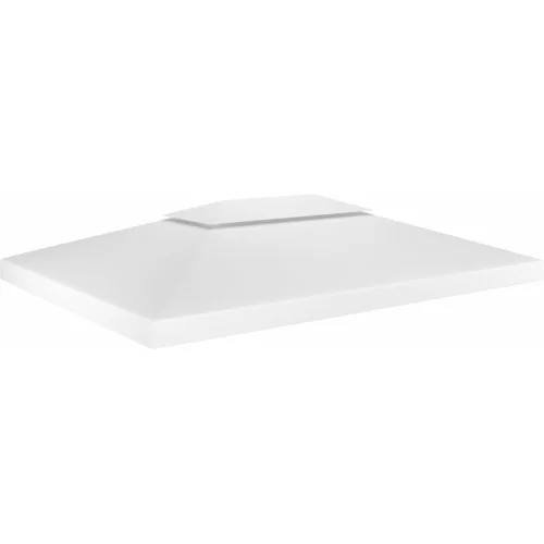 vidaXL Pokrov za sjenicu s 2 razine 310 g/m² 4 x 3 m bijeli