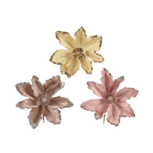  Novogodišnja dekoracija - flower glitter 23cm 733017 - kmg ( 044410 ) Cene