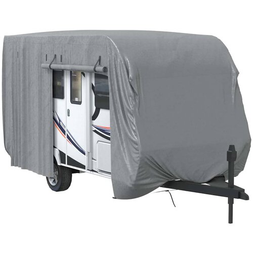 Maison Chic Prevleka za zunanjo pohi&amp;scaron;tvo - Prevleka za prikolico siva 460x250x220 cm netkana tkanina, (21795594) Slike
