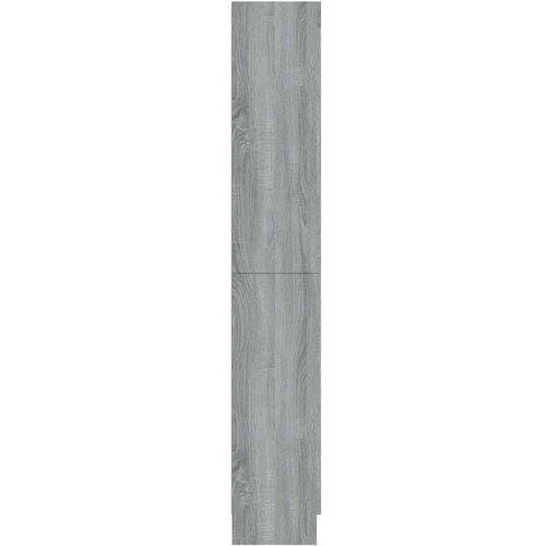 VidaXL Vitrina siva sonoma 82,5x30,5x185,5 cm konstruiran les Slike