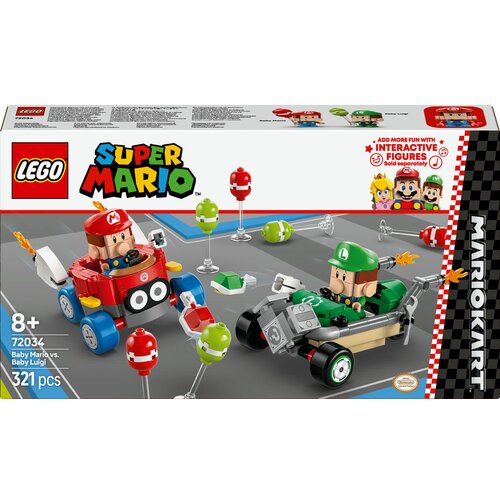 Lego LEGO&amp;reg; Super Mario&amp;trade; - Mario Kart&amp;trade; &amp;ndash; Baby Mario vs Baby Luigi (72034) Slike