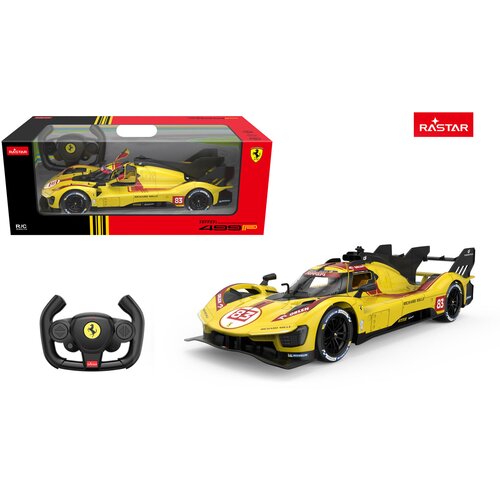  R/C car 1:14 Ferrari 499P Yellow RASTAR Cene