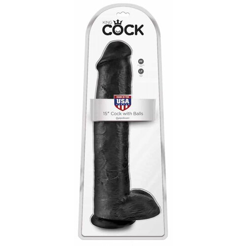King Cock crni izuzetno veliki realistični dildo od 38cm PIPE553523 / 7694 Cene