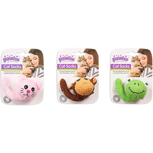 Pawise Cat igračka glava životinje catnip 12cm Slike