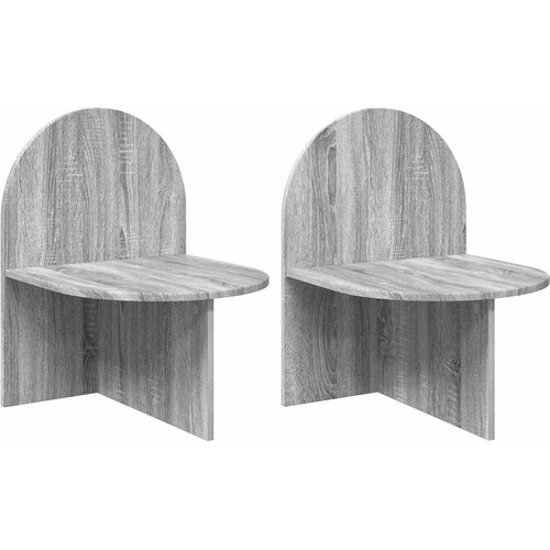  Noćni ormarić 2 pcs Siva sonoma 48 x 49 x 65 cm Cijene