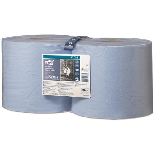 TORK Industrijske papirnate brisače Heavy-Duty, 3-slojne, modre, 2 kosa Cene