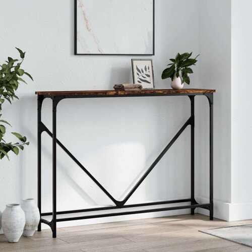  Konzolni stol boja hrasta 102 x 22 5 x 75 cm konstruirano drvo Cijene