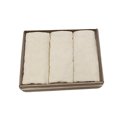 Dekordom peškir flower set 3/1 - 50x90 3pcs - ivory ( 025031 ) Cene