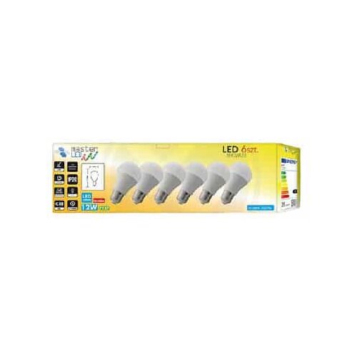MasterLED 6x LED sijalka E27 A60 12W 4000K Slike