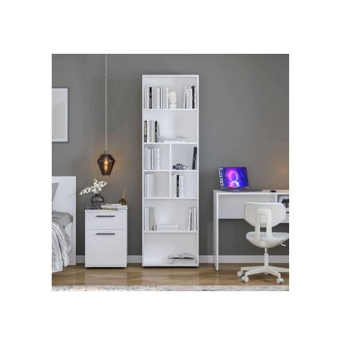 Hanah home Bookshelf Ktp-168-Bb-1, 55x187x23 cm, Bijela Cijene