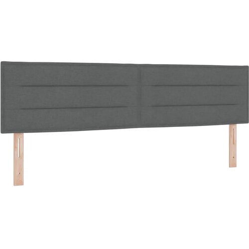  LED krevet za pohranu s madracem Tamnosiva 180 x 200 cm Tkanina - Tamnosiva 180 x 200 cm Dizajn linija Slike