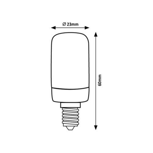 Rabalux 79030 filament led E14 2W sijalica Slike